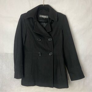 Excellent Condition Kenneth Cole Reaction Black Pea Coat